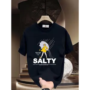 Women's Soft Breathable Cotton Short-Sleeve Funny Graphic Sports Top, Stylish Casual Street Fashion Clothes, Unique Prints, New Arrival, Fast Shipping