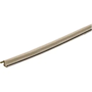 212 MAIN Vinyl Clad Beige Weather Strip - 81 In., Vinyl Foam, Commercial Use, Kerf Installation