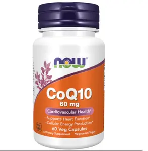 NOW Foods CoQ10 60 mg 60 Veg Capsules