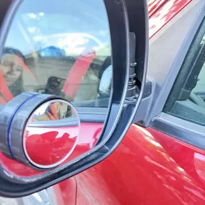 2Counts Safety driving mirror,Car Blind Spot Mirror, Wide Angle Mirror for Car Rearview Mirror,360-Degree Reversing Mirror,Vacuum Suction Cup,Small Round MirrorBlind Spot Auxiliary Mirror,Ultra-Clear Mirror.