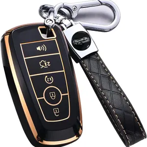 Car Key Case, Durable Car Key Protector, Full Protective Key Bag, Remote Control Key Case for Ford Explorer, Edge, F Series F150 Fusion Ranger Lincoln