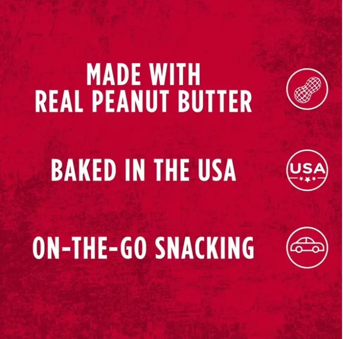Austin Peanut Butter on Cheese Sandwich Crackers, Single Serve Snack Crackers, 20 Count