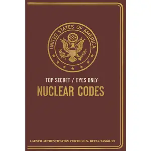 U.S. Nuclear Codes Novelty Notebook: Funny Gag Gift Journal: Lined Book for Passwords, World Domination Plans, or Office Notes | Political Humor | 6 x 9 Inch 100 pages