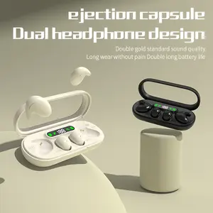 H.L.WALK-D  Wireless Headphones In-ear Design Noise Cancelling True Wireless Earbuds with Digital Display Bluetooth 5.4 Gaming Headset for Running Exercising Lightweight Fitness Earphones