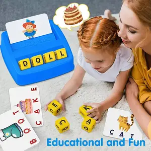 Educational Toy Learning Game Set, 2-In-1 Letter Spelling Number Cognitive Early Education Math Game, Boy Girl Gift, Math Learning Blocks