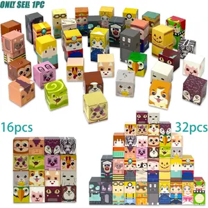 Children Toy Magnetic Building Blocks, Stem Educational Toys, Interactive Games with Animal & Character Themes, Ideal Gifts for Kids