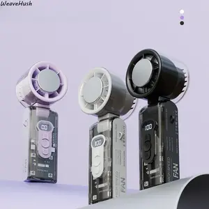 Portable Mini Fan, 5 Speed Adjustable USB Rechargeable Handheld Fan, Powerful Quiet Personal Cooling Fan, Lightweight & Compact Design for Home, Office, Travel, Makeup, Outdoor & Daily Use,summervibes