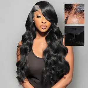 [Budget Friendly Affordable Wig]Liqusee 7×6 Glueless Body Wave Lace Wig High Quality Human Hair Wig For Women Natural Looking Bodywave Wig With 7×6 Lace Area Glueless Wig Factory Price Natural Hairline Lace Wig