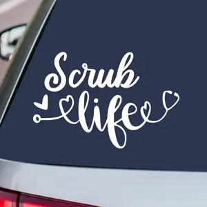 Medical Nurse Scrub Life Vinyl Decal Sticker
