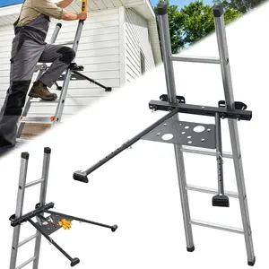 Ladder Stabilizer, Roof Ladder Stabilizer with Adjustable  20.4-29.5" Built-in Tool Tray and Non-Slip Rubber  Suitable for Roof Gutters Roof Repairs Window Cleaning Snow Removal