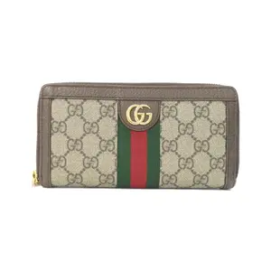 Pre-owned GUCCI Canvas Small Leather Goods OPHIDIA GG Supreme Long Wallet