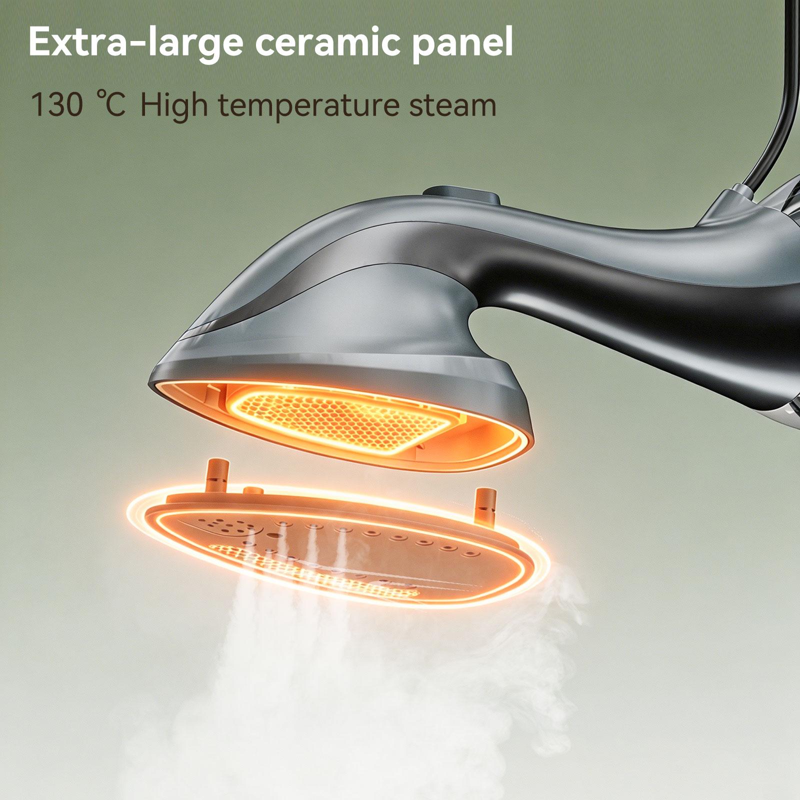 Handheld Clothing Steamer - Corded 1300W 1500W 110V US Plug, 150℃ Steam, Large Soleplate, 300ml Water Tank, 760g Lightweight Portable Wrinkle Removal Steamer for Home, Travel, 1500W Power