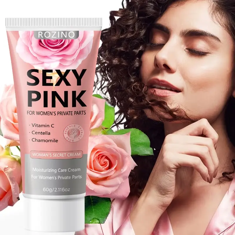 Rozino Sexy Private Care Moisturizing Hydrating Cream 60g with Vitamin C for Brightening, Centella for Repairing, Chamomile for Soothing, Deep Hydration for Women's Intimate Skin