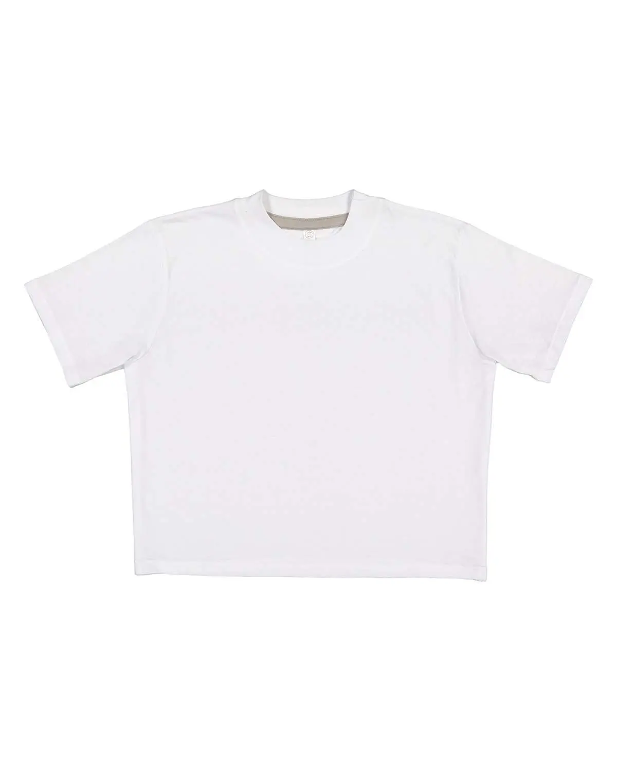 LAT Apparel Unisex Oversized Short Sleeve Cotton Blend Crew Neck T-Shirt - Menswear Top with Drop Shoulder, Ribbed Hem, Solid Colors, Self-Fabric Tape, Contrast Binding, Jersey Fabric, Flatlock Stitching, Casual, Coverstitched Side Seams