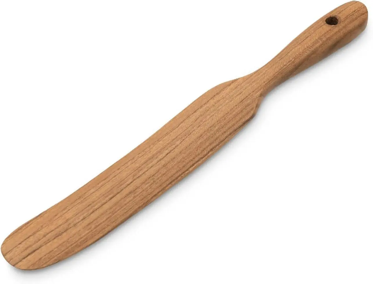 Skinny Spurtle – Sourdough Mixer & Bread Stirring Spatula | Ideal for Dough Whisking, Mixing, Jar Scraping, & Reaching Bottom | Teak Utensil Tools for Starter, Baking, Sour dough Gift