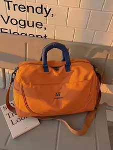 Large Capacity Travel Bag, Simple Crossbody Luggage, Detachable Handle, Short Trip Business Storage, Dry Wet Separation Sports Bag, Lightweight Travel Carrier