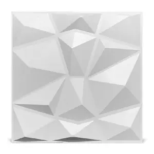 3D Geometric Wall Panel, 6pcs/set PVC Wall Decor for Room Decor, Wallpaper for Home Living Room Bedroom Decor, Wall Board Panel