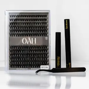 OAH BEAUTY Lash Cluster Kit 30P C curl Mix 8-14mm for Beautiful Lash Extension