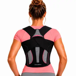 LibertyMove Advanced Posture Corrector for Women, Fashionable Underbust Back Brace for Women, Shoulder & Upper Back Support with No-Chafe Underarm Straps, Adjustable Spinal Straightener for Confident Upright Posture, Figure Shaping & Back Pain Relief