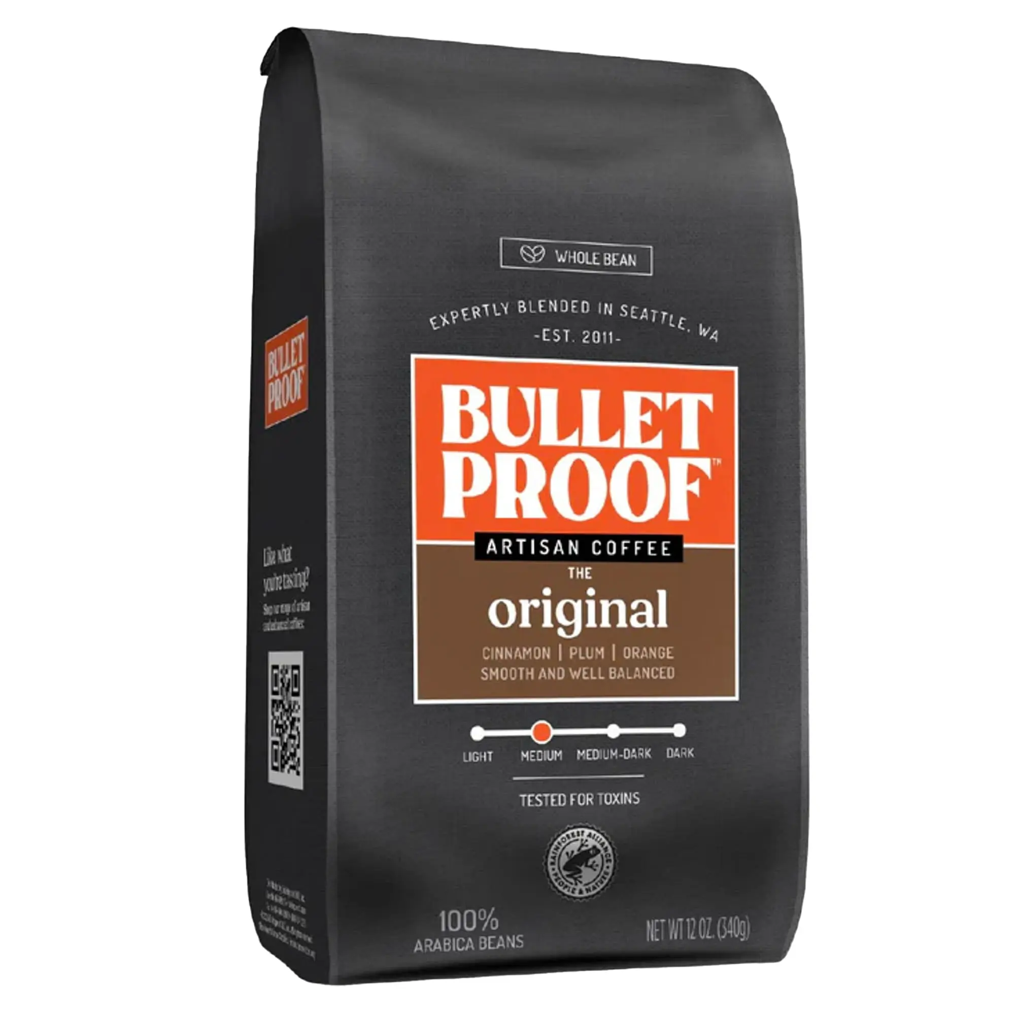 Bulletproof The Original Whole Bean Coffee, Sweet and Smooth, 12 oz.