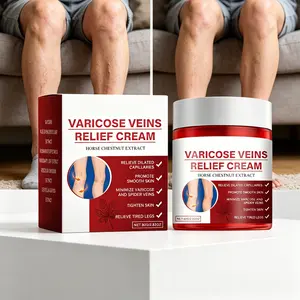 Varicose Veins Relief Cream 80g – Horse Chestnut Extract for Swelling & Circulation, Moisturizing Leg Care