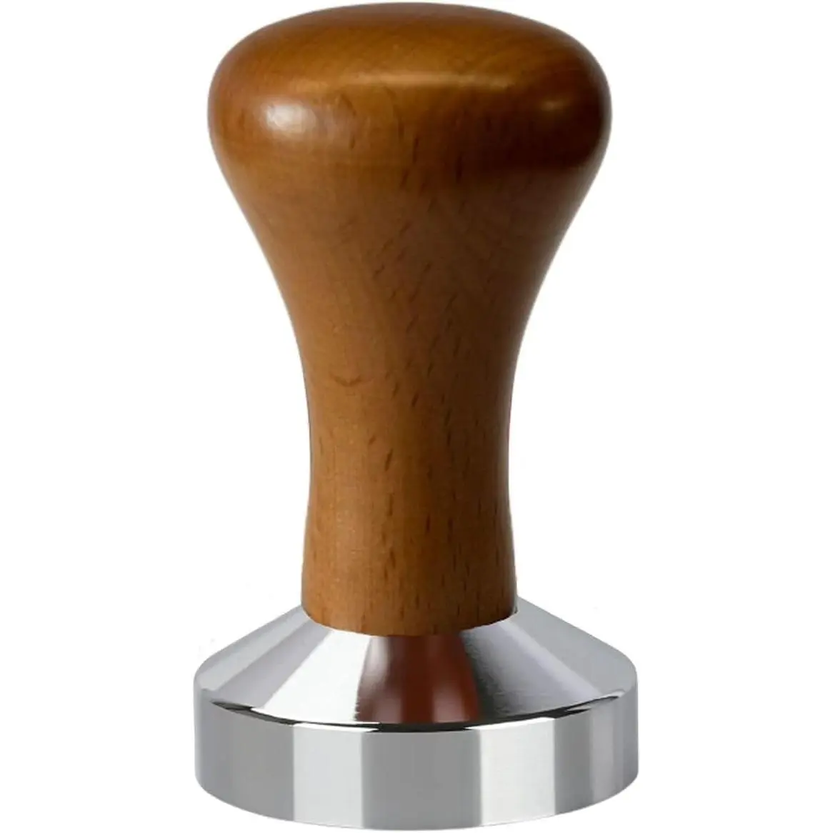 51mm Espresso Tamper - Premium Stainless Steel Base and Wooden Handle - Barista Coffee Tamper for Uniform Compression - Ideal Espresso Coffee Bar Accessories for Perfect Extraction