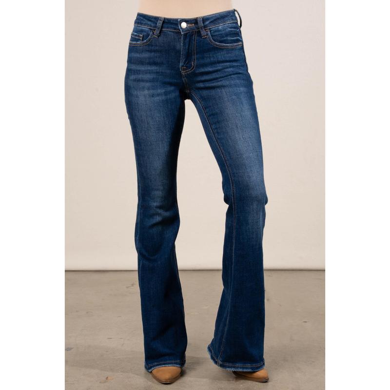 Lovervet by VERVET | Kacie Mid Rise Flare Jeans