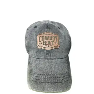 “Cowboy Hat” Vegan Leather Baseball Cap - Stylish and Durable Accessory for Everyday Wear