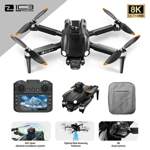 GPS Brushless Drone with HD Camera – 4.5" Screen Remote, Adjustable Camera, Auto Return, 360° Rolls, Foldable Design, Multiple Batteries Included, Perfect for Aerial Photography & Gifts