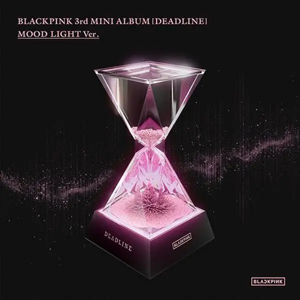 BLACKPINK Deadline Mood Light Ver 3rd Mini Album Band Album (5 Songs) - Mini CD, Hourglass Lamp, 4 Photocards, Five Songs
