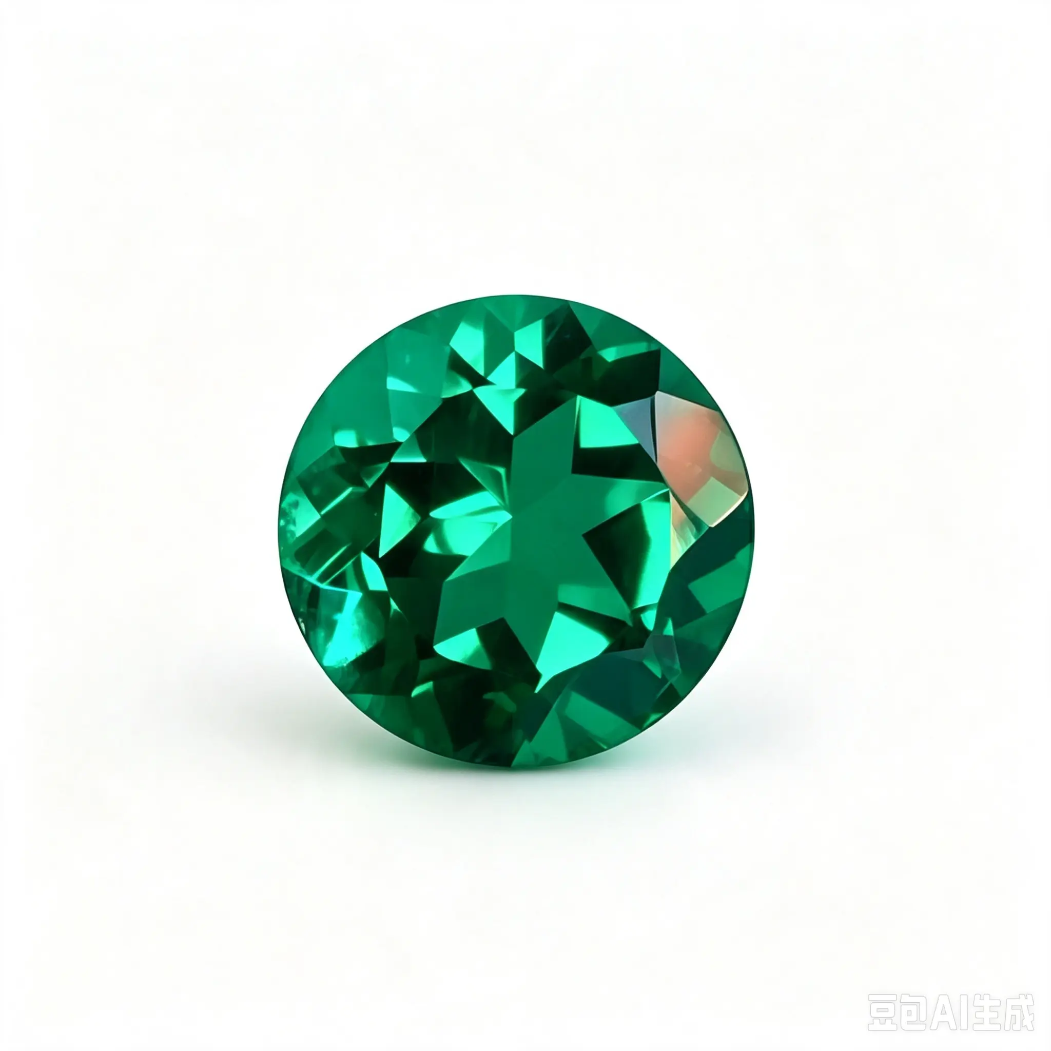 Lab-Grown Round Cut Emerald With AGL Certificate