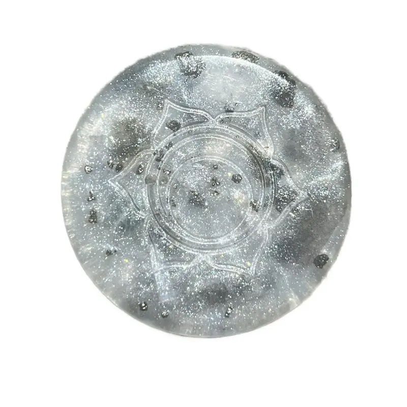 12th Light Body Shield Morphogenetic Chakra White infused with STARGATE Sands, High Frequency Crystals, Grounding Crystals & Organic Metals for EMF Protection, light body activation & energy 12th Dimensional Grid