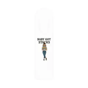 Baby Got Stacks bookmark | Stack of Books reader metal bookmark