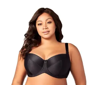 ELILA BALCONY BRA: BLACK