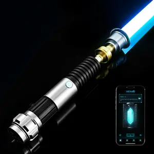 Obi Wan SE Lightsaber Neopixel Sabers XENO3.0 Model with 34 Sound Fonts & SD Card for Programmable Light Effects 92cm Blade