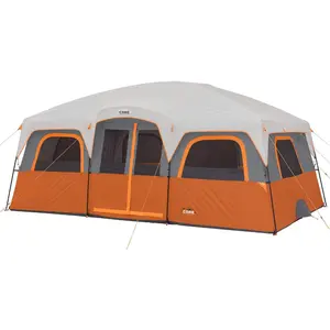 CORE Tent for Family Camping | 10 Person / 11 Person / 12 Person Large Multi Room Cabin Tents for Car Camping & Outdoor Adventures