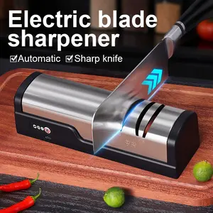 USB Rechargeable Portable Electric Knife Sharpener, Adjustable 20-Degree Blade Angle, Ideal for Chef Knives, Slicing Knives, Paring Knives, Small Knives