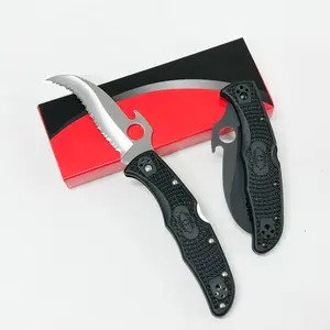 Black Textured Grip Serrated Blade Folding Knife Quick-Open EDC Pocket Knife with Bottle Opener Tactical Utility Tool for Camping Hiking Survival and Daily Tasks Durable Stainless Steel Outdoor Knife