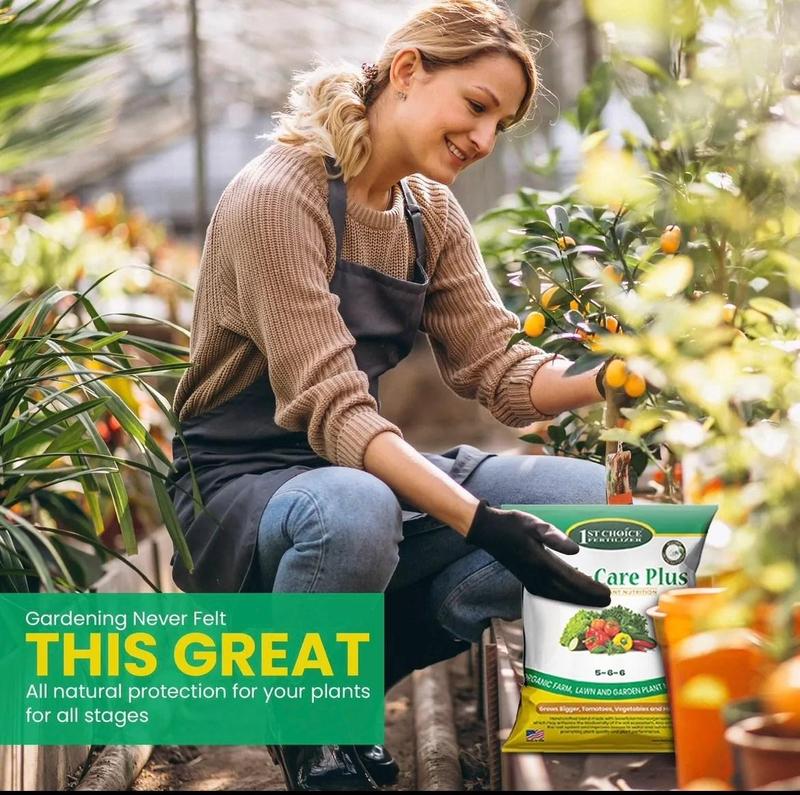 Earth-Care Plus 5-6-6 Organic Fast Acting Fertilizer for All Purpose - Water-Soluble Plant Food for Vegetables, Trees, and Flowers - Boost Growth for Lawns, & Gardens