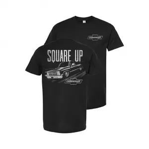 🚗[100% Cotton][Graphic Tee] Vintage Graphic Tee Squared Up Chevy Silverado Men’s Cotton T-Shirt, Classic Old School Chevy Truck Shirt, Casual Menswear Streetwear Tee, Gift for Him, Crewneck Short Sleeve Top, Perfect with Jeans or Shorts