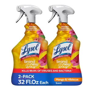 Lysol All Purpose Cleaner Spray, Multi-Purpose Disinfecting Spray, Kitchen & Bathroom Cleaner, Lemon Breeze Scent, 32 Fl Oz