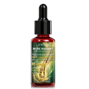 LANEMAY 10-in-1 Hair Oil 30ml | Biotin + Castor Oil + Ginseng, awakens hair follicles and strengthens hair roots | Natural plant extracts, suitable for thinning/damaged hair Hair Growth Oil