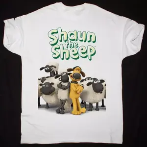 Shaun the Sheep Movie T-Shirt Cotton Short Sleeve Unisex Tee S-5XL