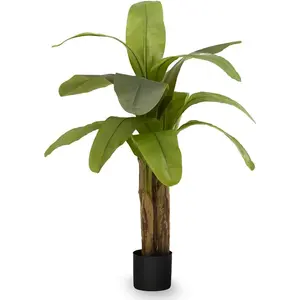 Maia Shop Artificial Banana Tree 4 Feet Tall Tropical Home Decoration, 47 Inches