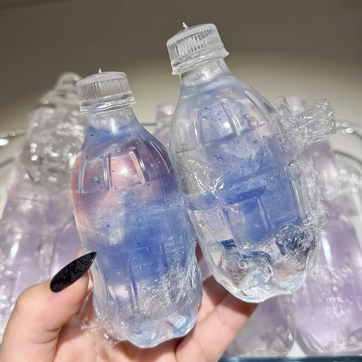 S21-Blue Marble Soda Stress Ball Toy Cute Drink Squishy
