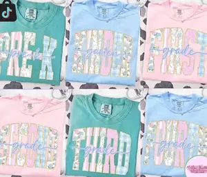 [SALE OFF 50%] Comfort Colors Teacher Shirt, Back To School Tee, Retro Floral Teacher Gift, Pre-K Kindergarten 1st 2nd 3rd 4th Grade, Unisex Full Size, Full Color 6U