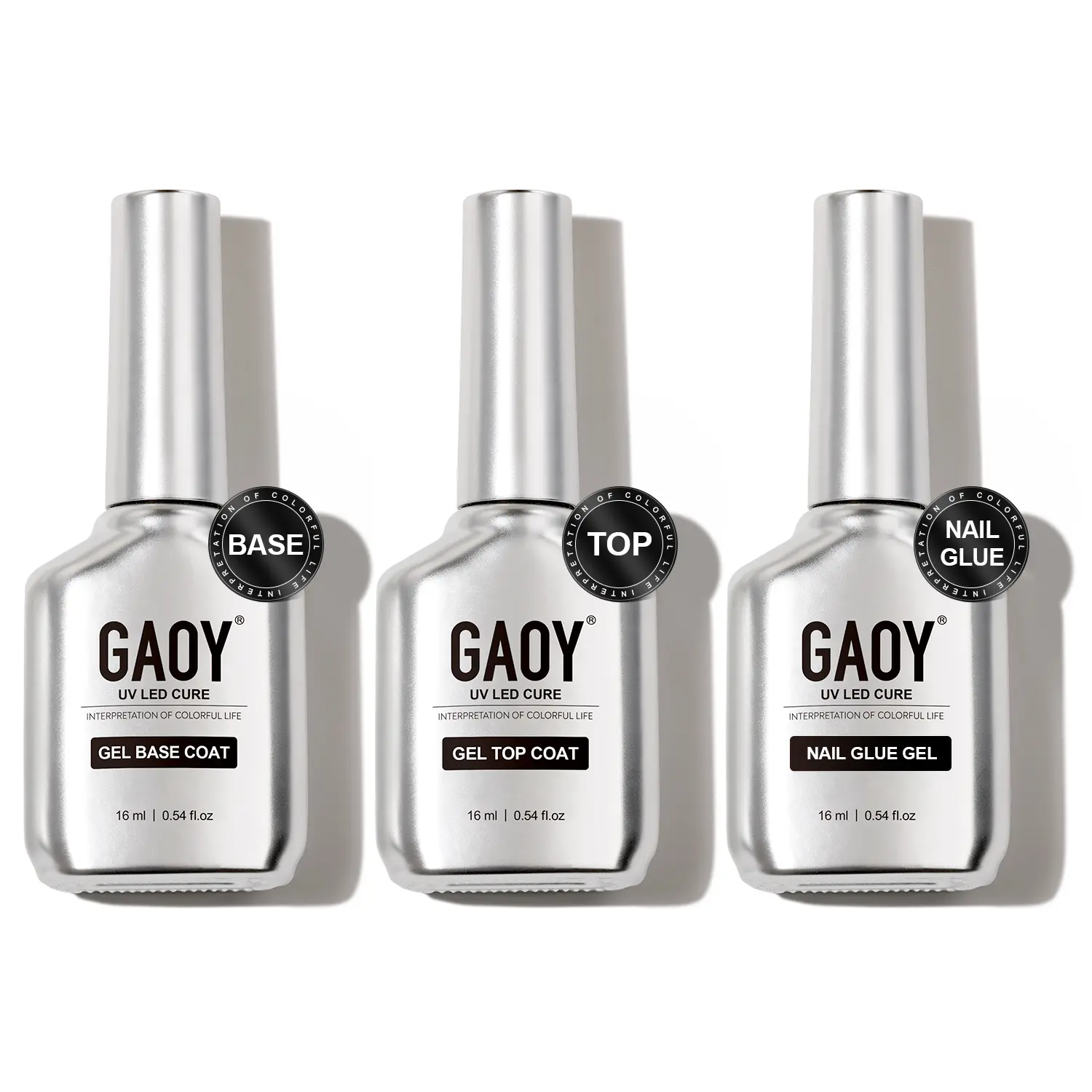 Nail Glue Gel & Gel Top Coat & Base Coat