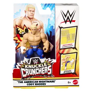 Cody Rhodes (Blue Tights & Guardrail) - WWE Knuckle Crunchers 10 Mattel WWE Toy Wrestling Action Figure