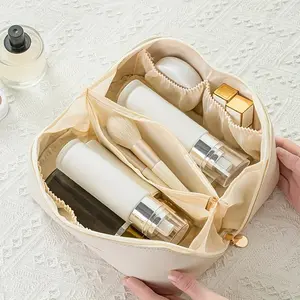 Makeup Organizer Female Toiletry Kit Bag Luxury Cosmetic and Beauty Storage Pouch for Travel, Stylish Zip Make Up Case and Organizer Bag, Travel Cosmetic Bags, Cosmetics Organizer, Travel Essentials