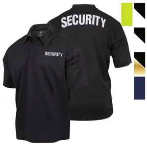 Rothco Moisture Wicking Security Polo Shirt Mens Short Sleeve Uniform Top for Security Guards Event Staff 100% Polyester Tagless All Weather Menswear Workwear Clothes